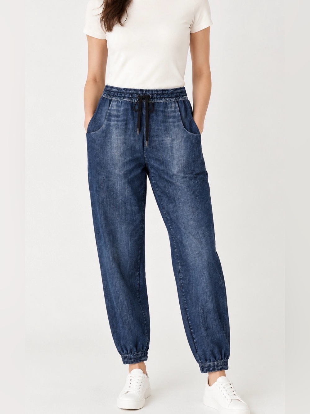 Lucy Women's Indigo Drawstring Joggers